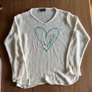 Rare Wooden Ships Cotton Summer Beach Sweater - Size M/L